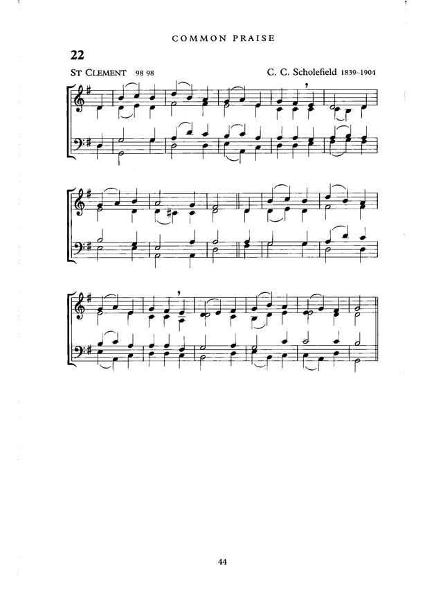 Common Praise: A new edition of Hymns Ancient and Modern page 44