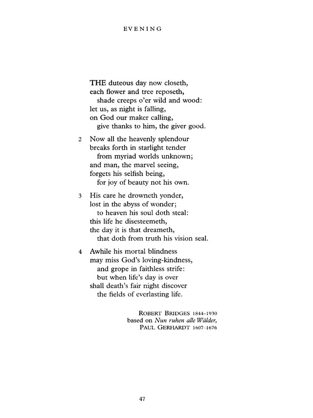 Common Praise: A new edition of Hymns Ancient and Modern page 47