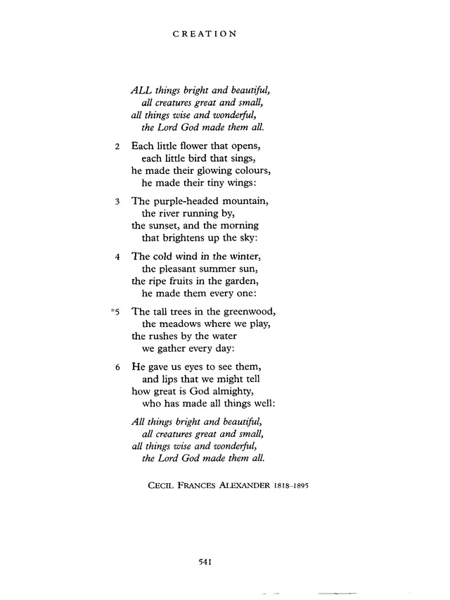 Common Praise: A new edition of Hymns Ancient and Modern page 542