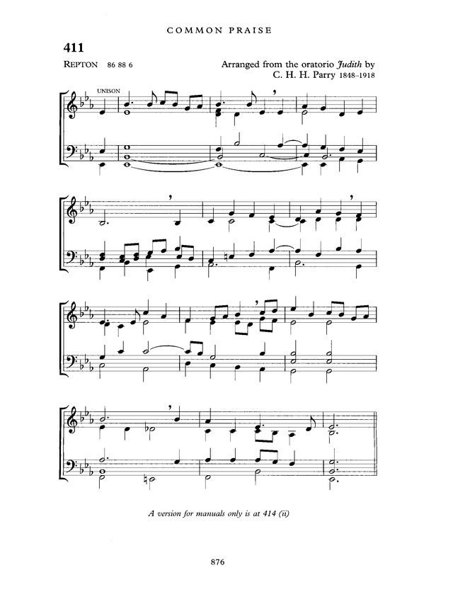 Common Praise: A new edition of Hymns Ancient and Modern page 877