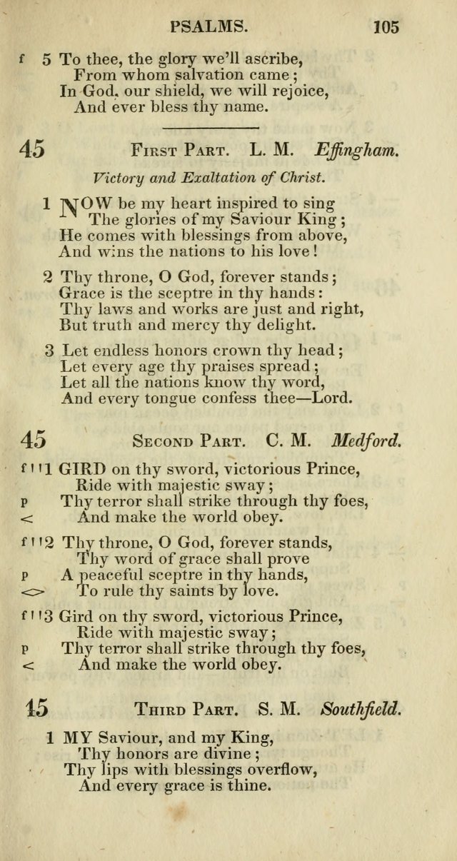 Church Psalmody: a Collection of Psalms and Hymns adapted to public worship page 108