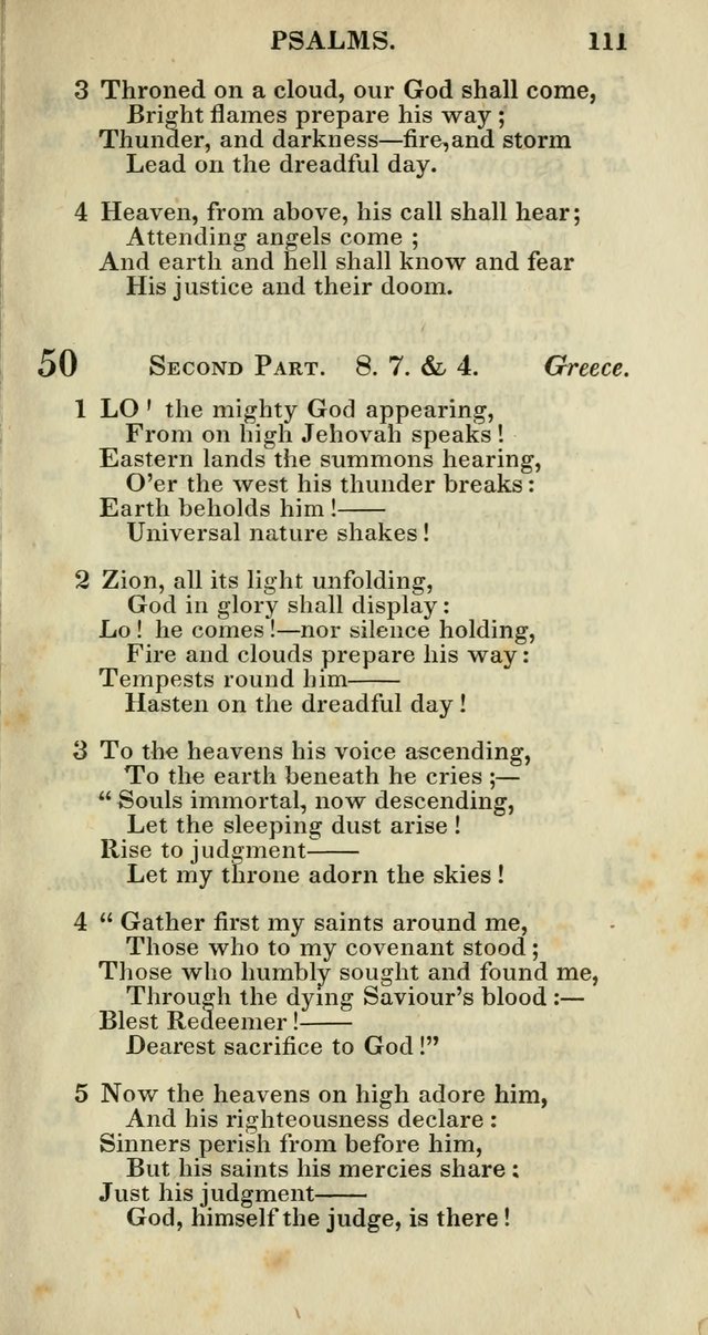 Church Psalmody: a Collection of Psalms and Hymns adapted to public worship page 114
