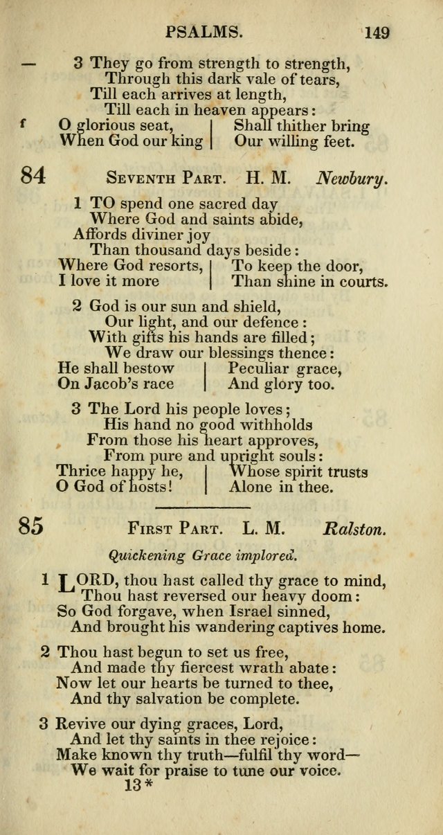 Church Psalmody: a Collection of Psalms and Hymns adapted to public worship page 152