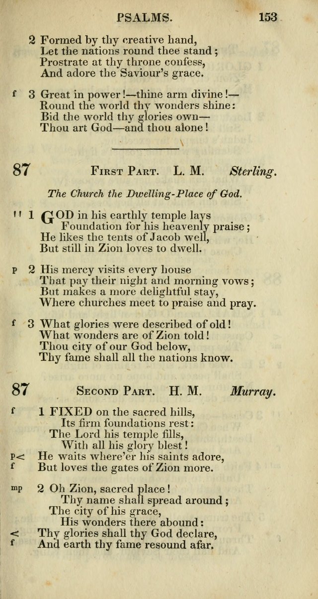 Church Psalmody: a Collection of Psalms and Hymns adapted to public worship page 156