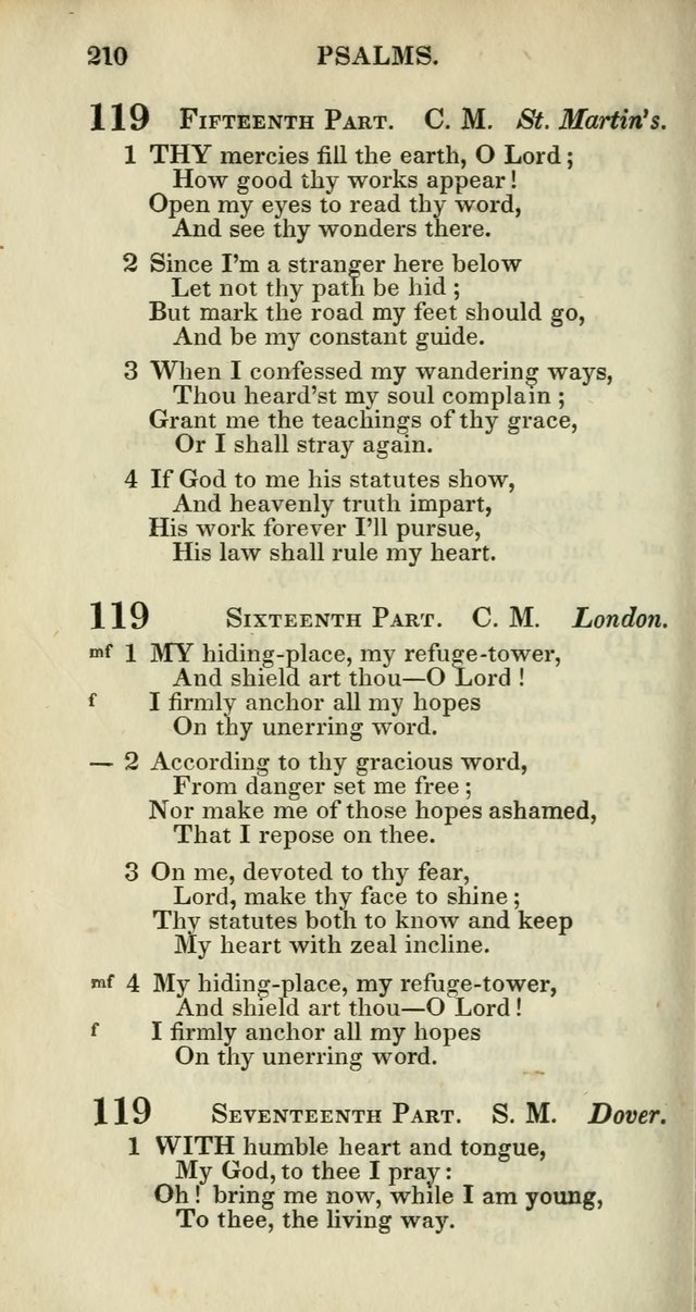 Church Psalmody: a Collection of Psalms and Hymns adapted to public worship page 213