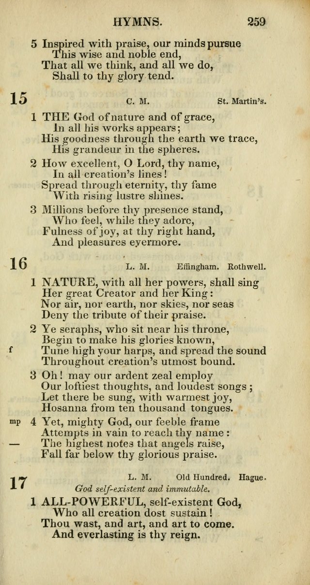 Church Psalmody: a Collection of Psalms and Hymns adapted to public worship page 262