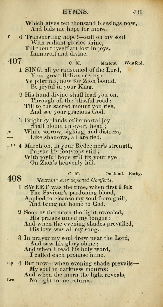 Church Psalmody: a Collection of Psalms and Hymns adapted to public worship page 434
