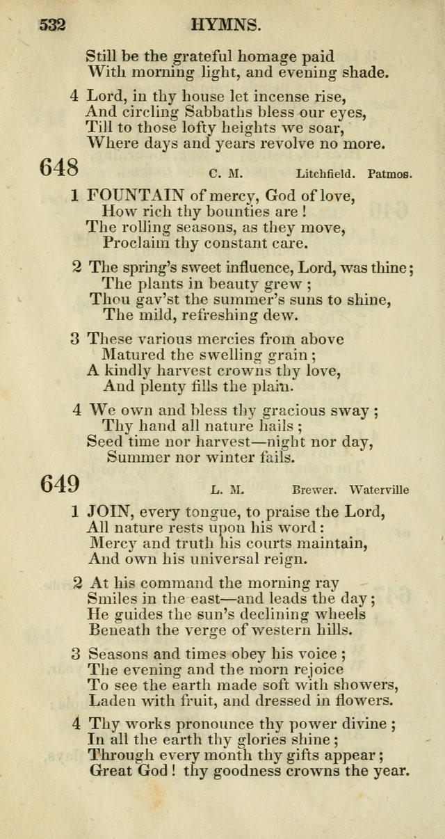 Church Psalmody: a Collection of Psalms and Hymns adapted to public worship page 535