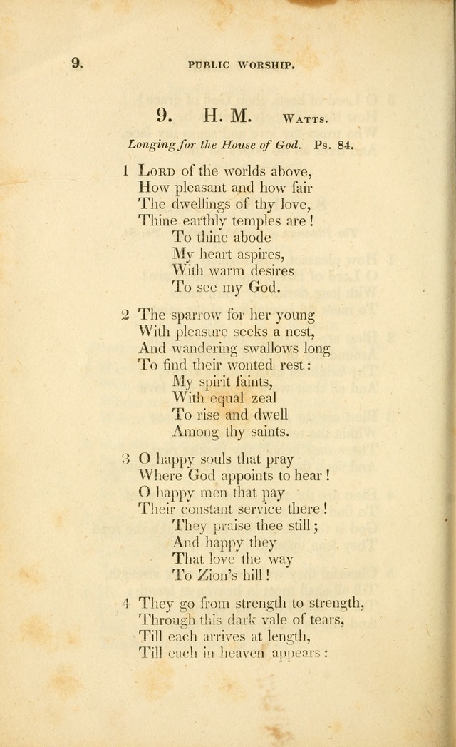 A Collection of Psalms and Hymns for Christian Worship. (3rd ed.) page 8