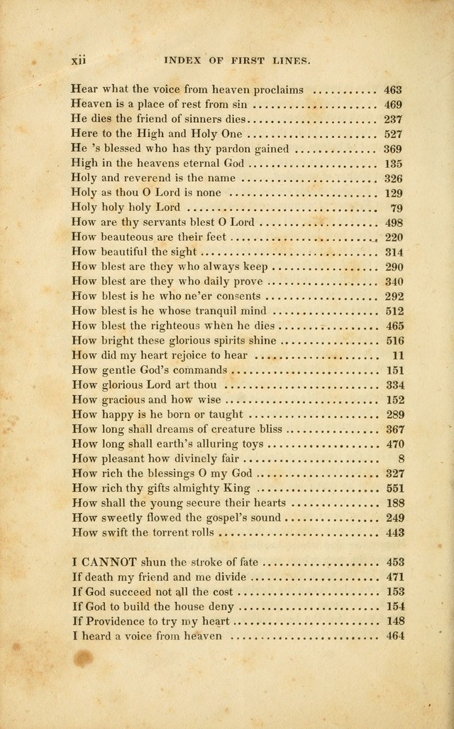 A Collection of Psalms and Hymns for Christian Worship. (3rd ed.) page xvi