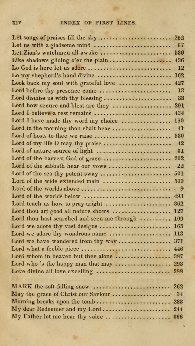 A Collection of Psalms and Hymns for Christian Worship (6th ed.) page xvi