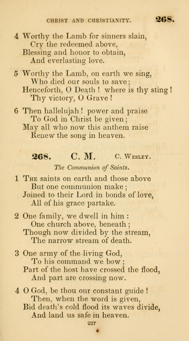 A Collection of Psalms and Hymns for Christian Worship. (45th ed.) page 227