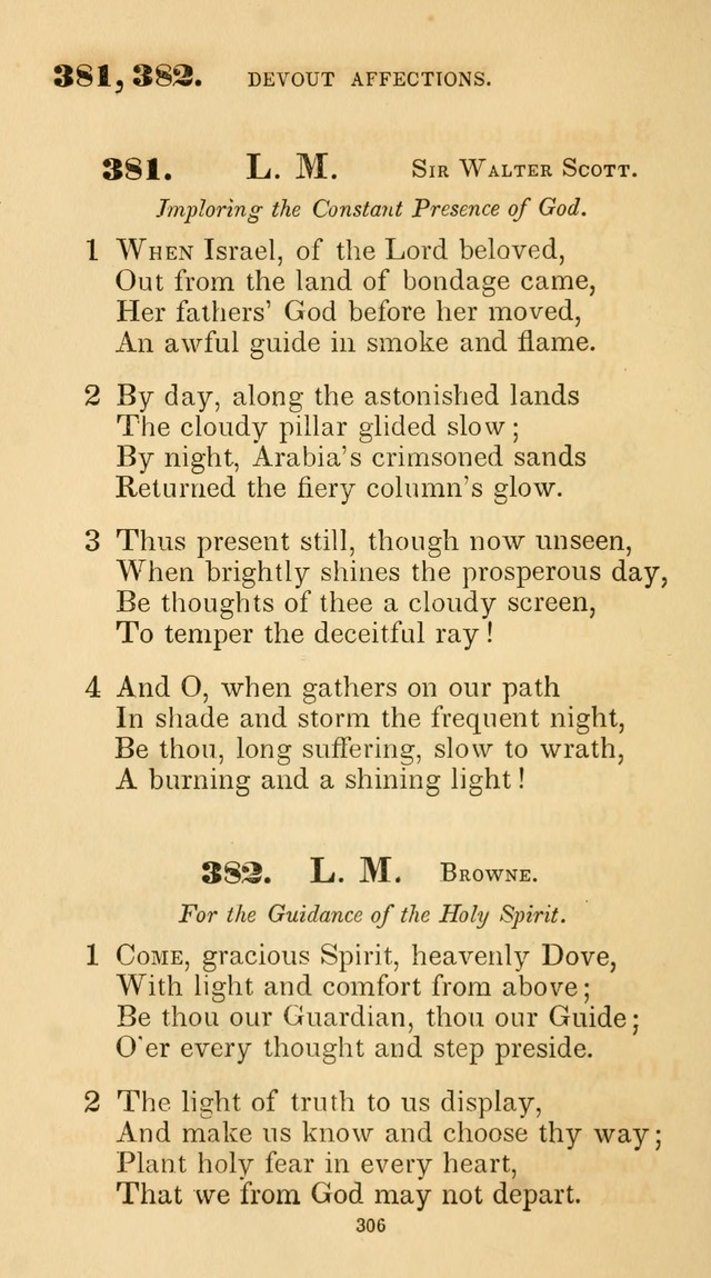 A Collection of Psalms and Hymns for Christian Worship. (45th ed.) page 306
