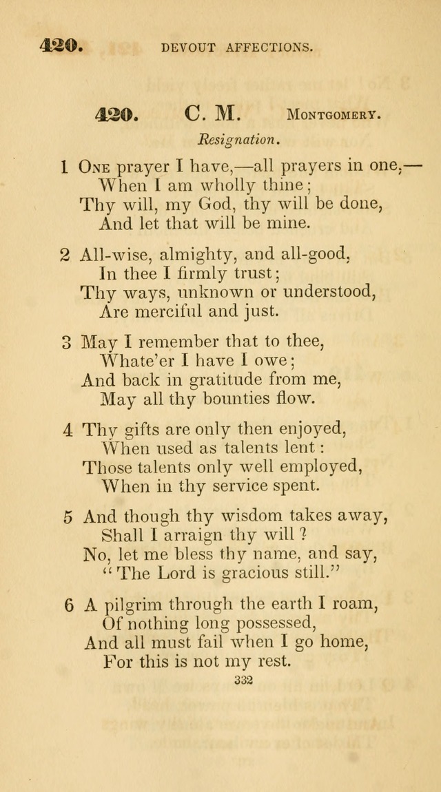 A Collection of Psalms and Hymns for Christian Worship. (45th ed.) page 332