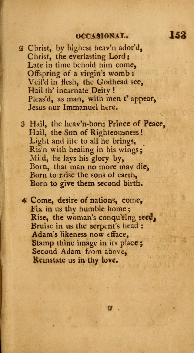 A Collection of Psalms and Hymns: from various authors, chiefly designed for public worship (4th ed.) page 153