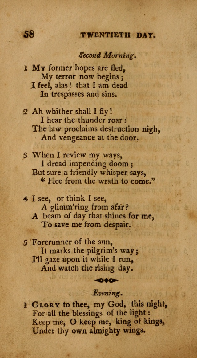 A Collection of Psalms and Hymns: from various authors, chiefly designed for public worship (4th ed.) page 58