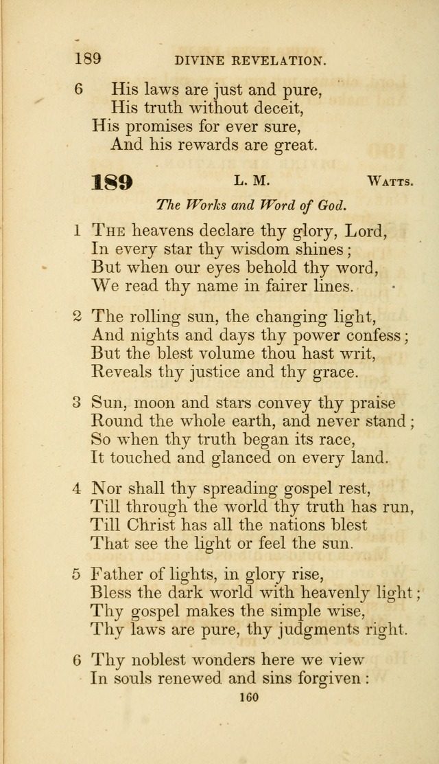 A Collection of Psalms and Hymns: from Watts, Doddridge, and others (4th ed. with an appendix) page 182