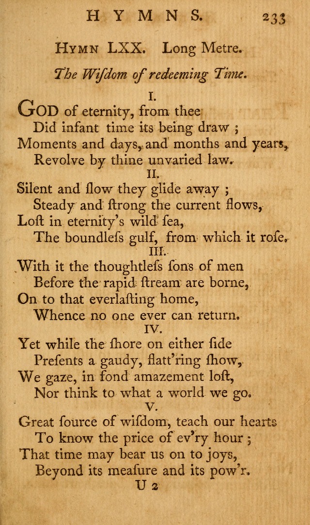 A Collection of Psalms and Hymns for Publick Worship page 229