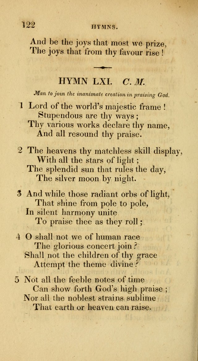 A Collection of Psalms and Hymns for Social and Private Worship page 122