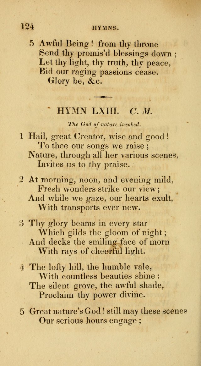 A Collection of Psalms and Hymns for Social and Private Worship page 124