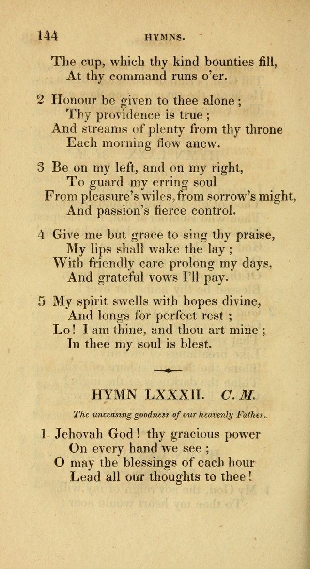 A Collection of Psalms and Hymns for Social and Private Worship page 144