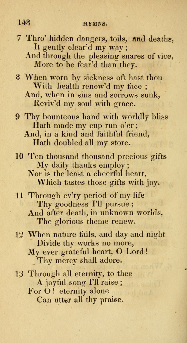 A Collection of Psalms and Hymns for Social and Private Worship page 148