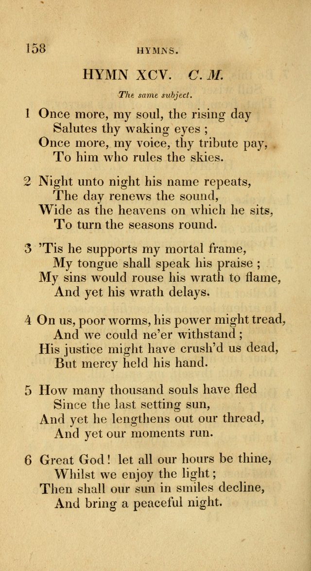 A Collection of Psalms and Hymns for Social and Private Worship page 158