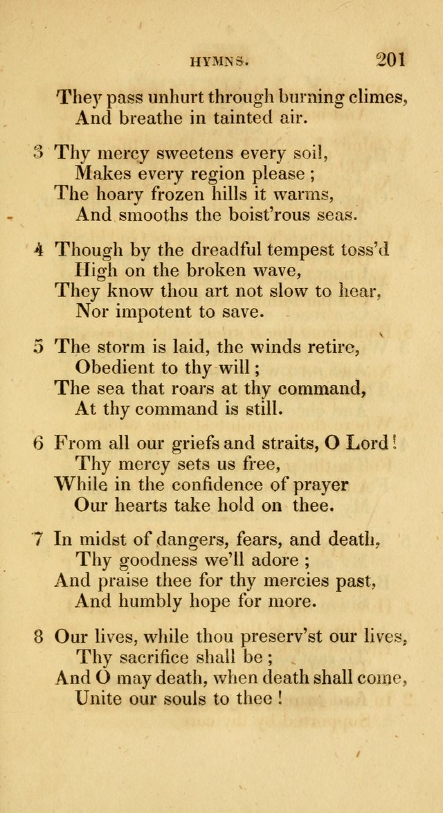 A Collection of Psalms and Hymns for Social and Private Worship page 201
