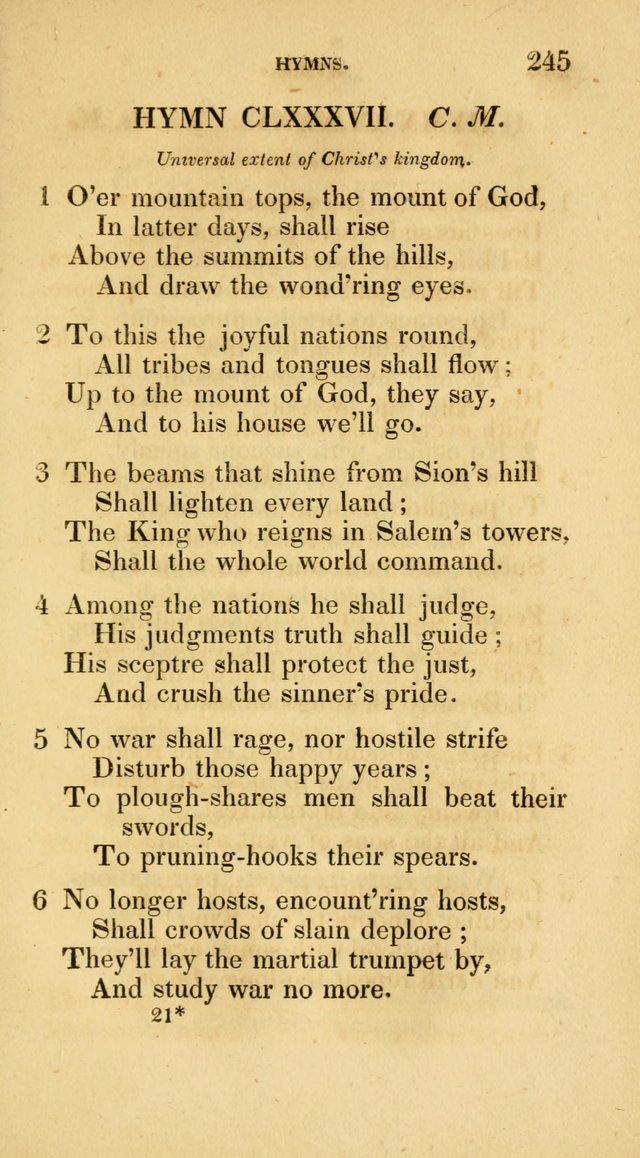 A Collection of Psalms and Hymns for Social and Private Worship page 245