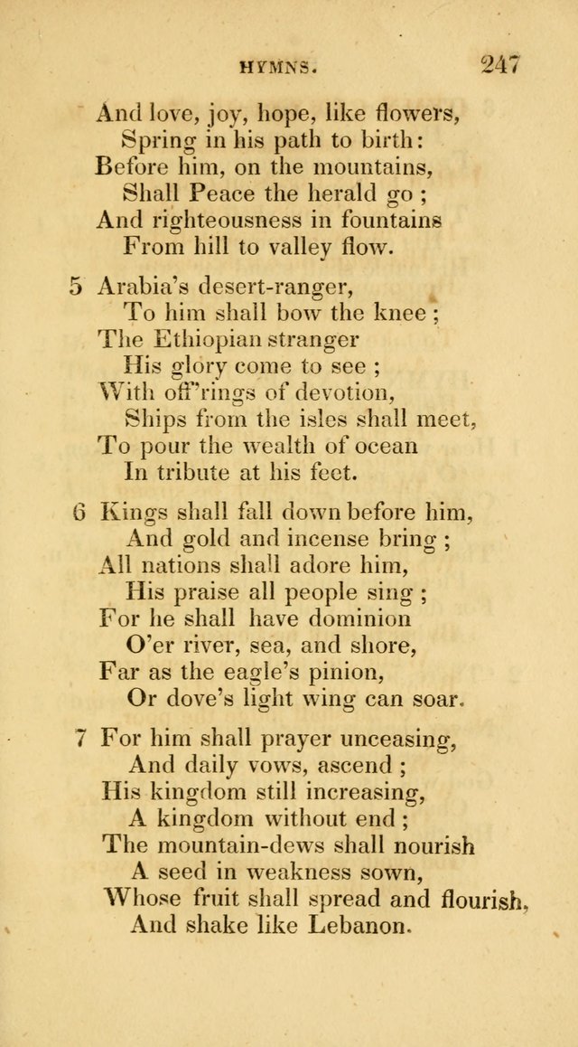 A Collection of Psalms and Hymns for Social and Private Worship page 247