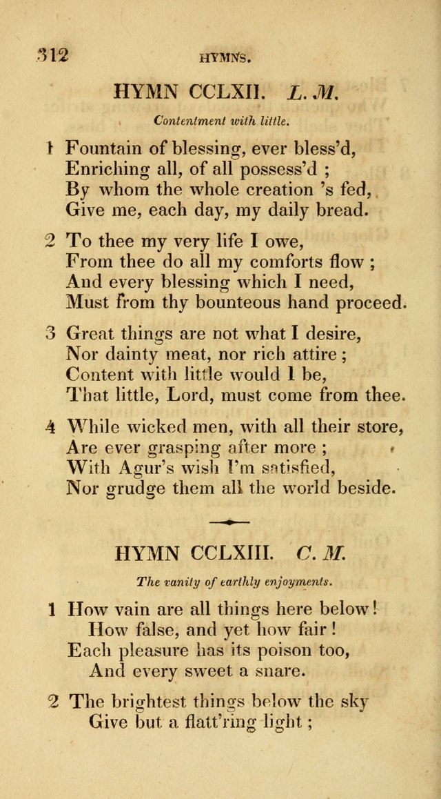 A Collection of Psalms and Hymns for Social and Private Worship page 312
