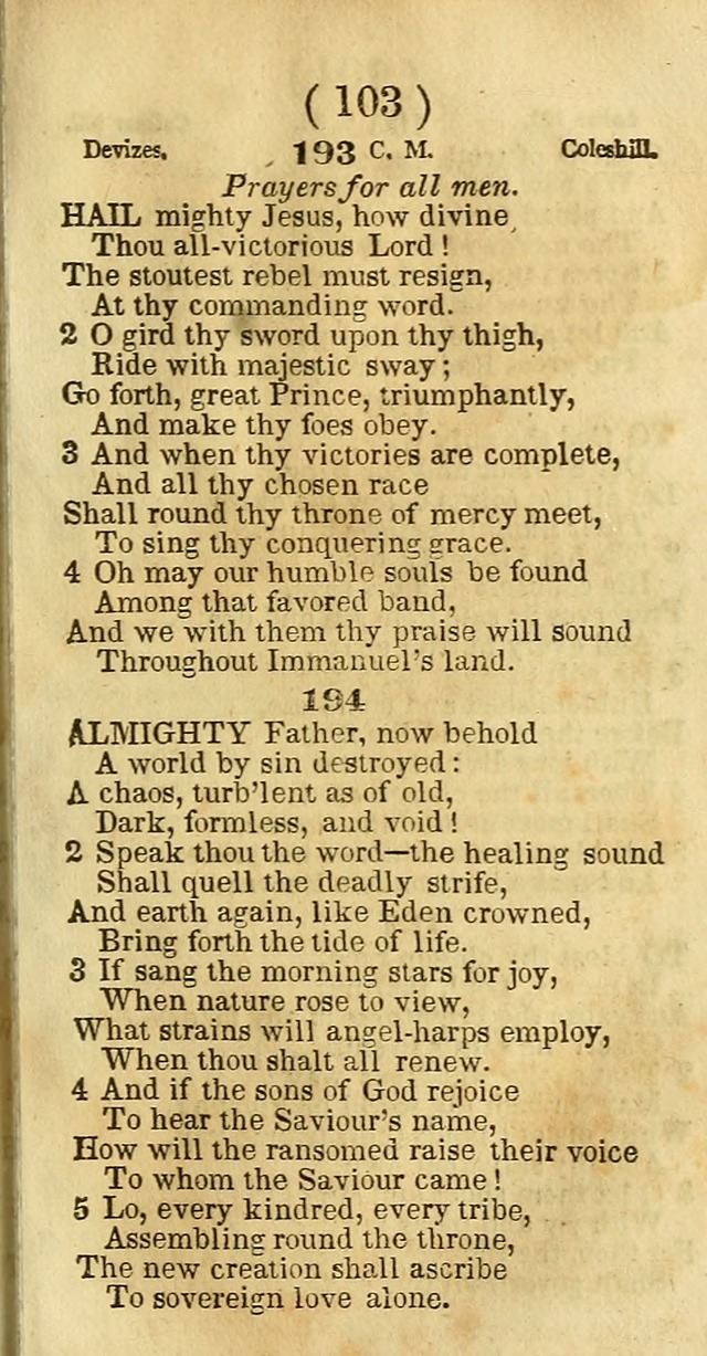 A Collection of Psalms, Hymns, and Spiritual Songs: with the music of Mason