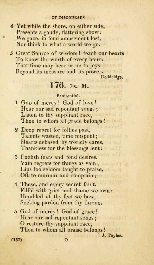A Collection of Psalms and Hymns, for Social and Private Worship (Rev. ed.  with supplement) page 158