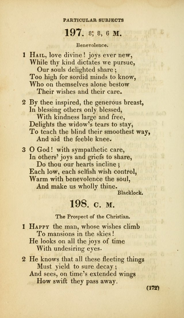 A Collection of Psalms and Hymns, for Social and Private Worship (Rev. ed.  with supplement) page 173