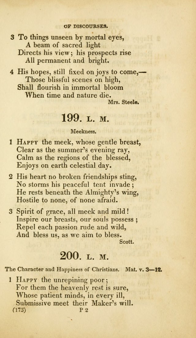 A Collection of Psalms and Hymns, for Social and Private Worship (Rev. ed.  with supplement) page 174