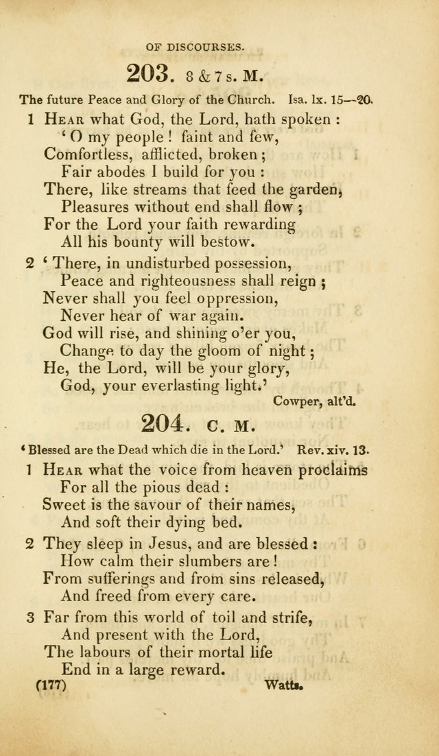A Collection of Psalms and Hymns, for Social and Private Worship (Rev. ed.  with supplement) page 178