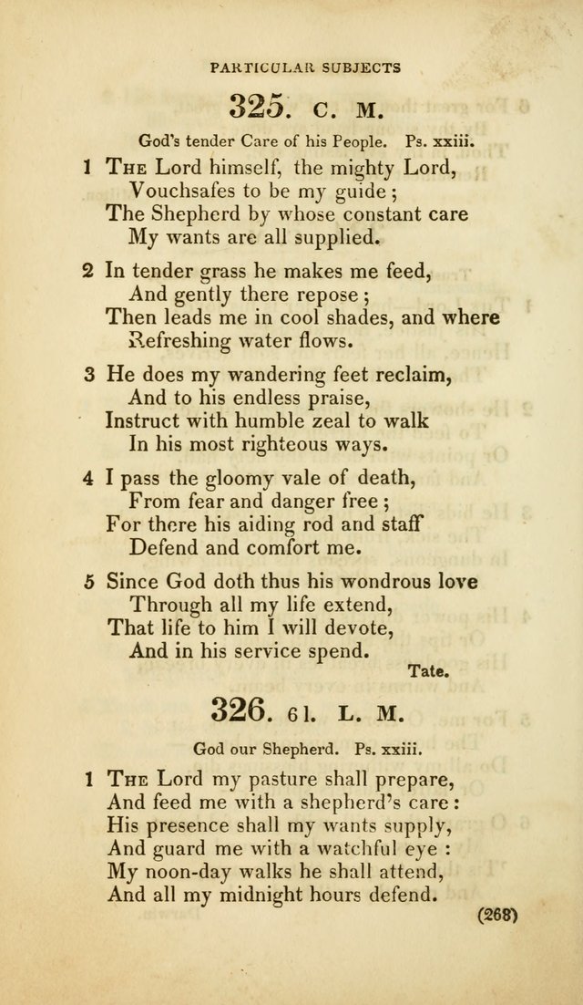A Collection of Psalms and Hymns, for Social and Private Worship (Rev. ed.  with supplement) page 269