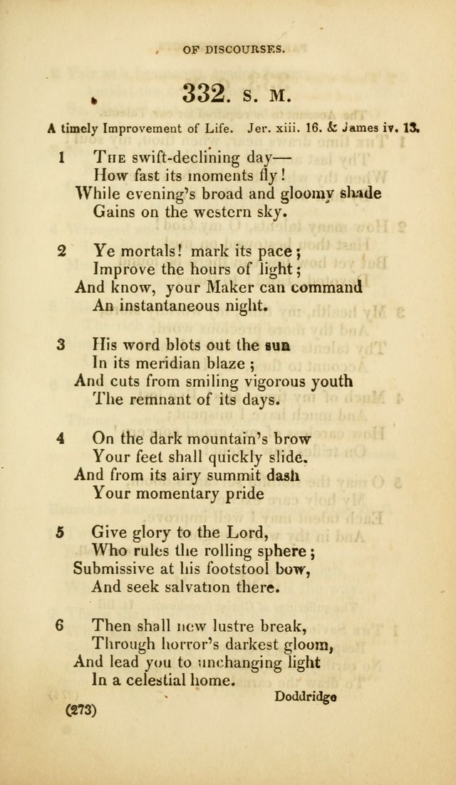 A Collection of Psalms and Hymns, for Social and Private Worship (Rev. ed.  with supplement) page 274