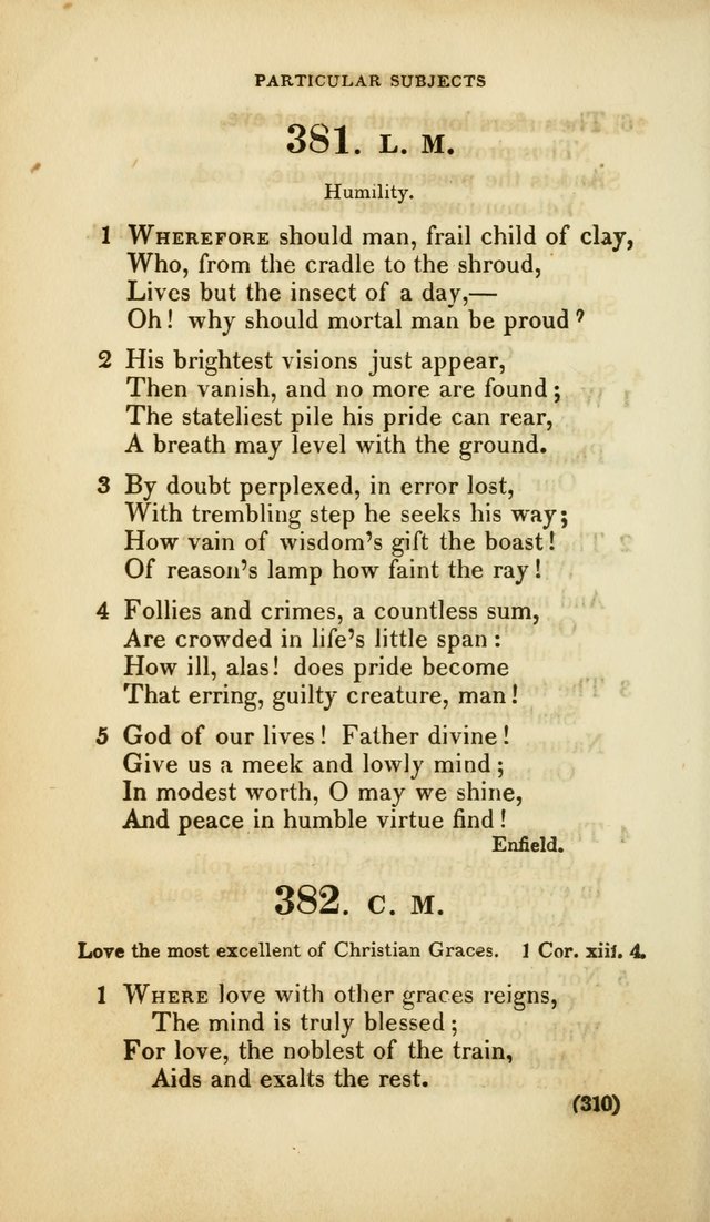 A Collection of Psalms and Hymns, for Social and Private Worship (Rev. ed.  with supplement) page 311