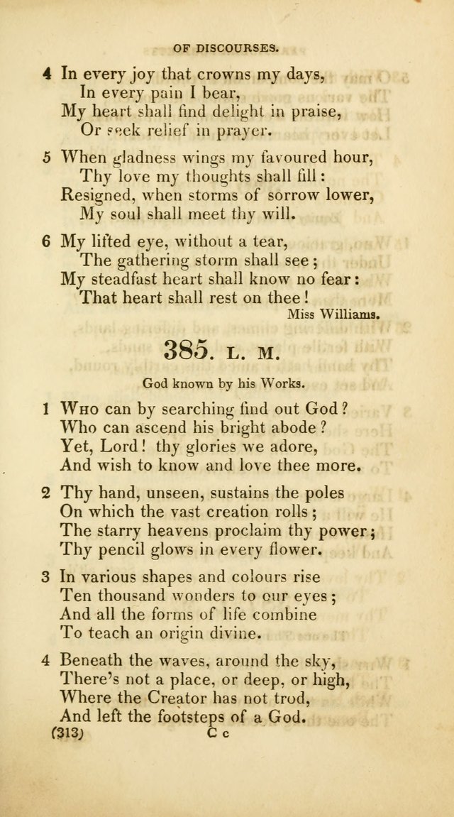 A Collection of Psalms and Hymns, for Social and Private Worship (Rev. ed.  with supplement) page 314