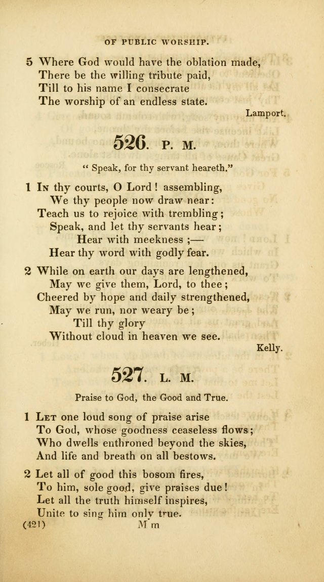 A Collection of Psalms and Hymns, for Social and Private Worship (Rev. ed.  with supplement) page 422