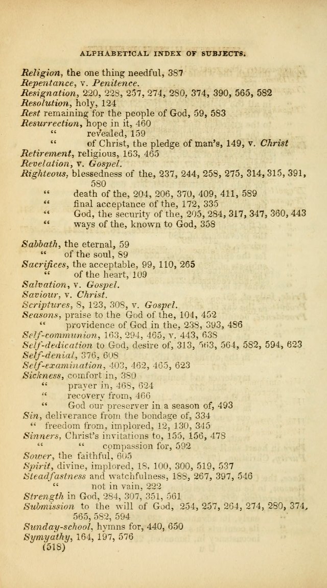 A Collection of Psalms and Hymns, for Social and Private Worship (Rev. ed.  with supplement) page 519
