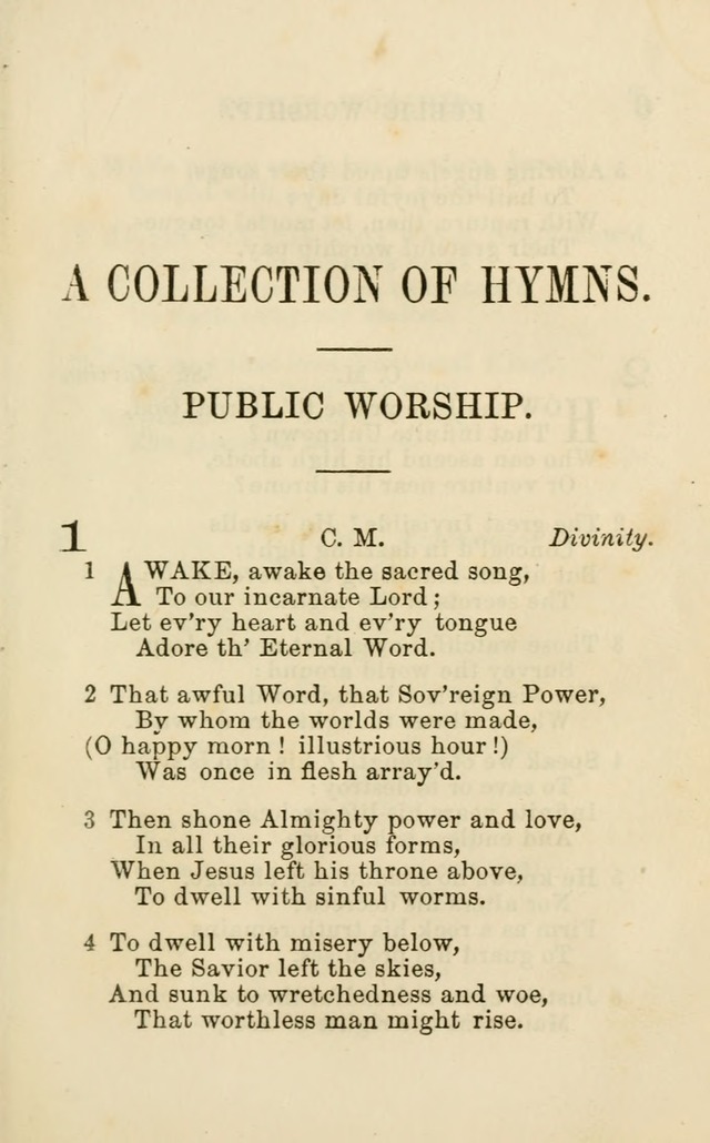 A Collection of Psalms, Hymns, and Spiritual Songs: suited to the various occasions of public worship and private devotion of the church of Christ: with an appendix of  German hymns page 3