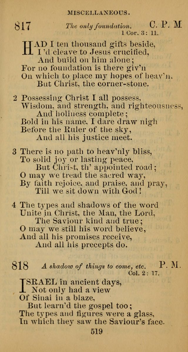 A Collection of Psalms, Hymns and Spiritual Songs; suited to the various kinds of Christian worship; and especially designed for and adapted to the Fraternity of the Brethren... page 526