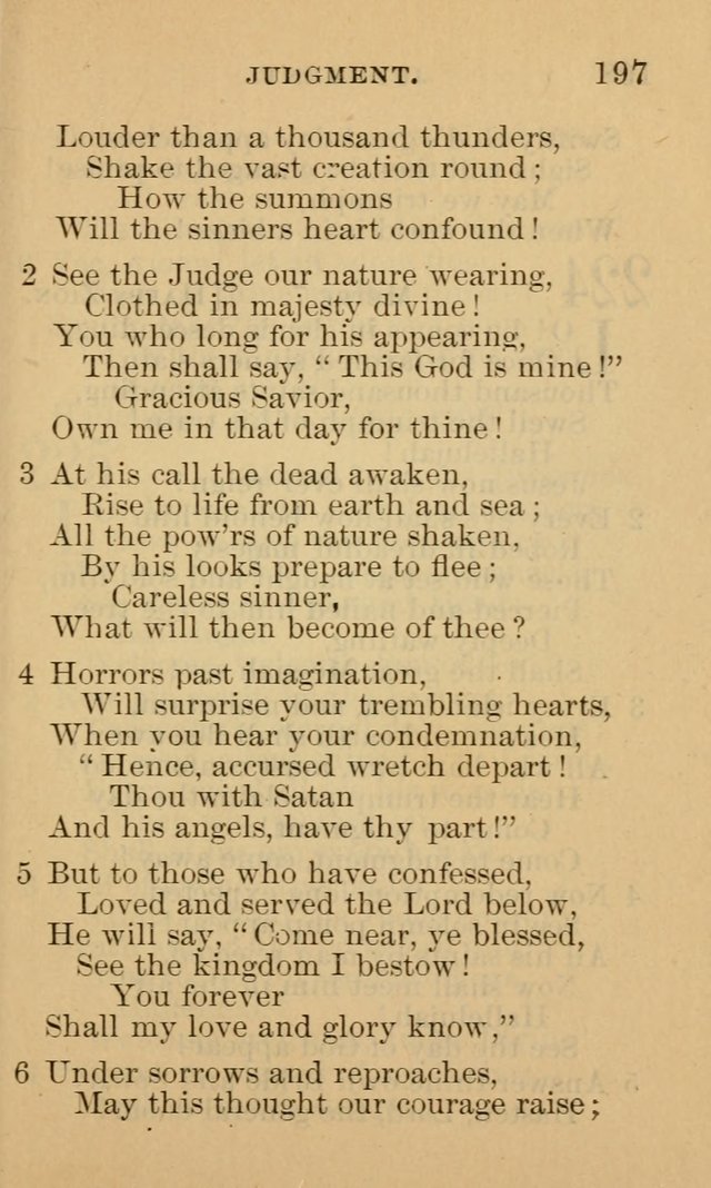 A Collection of Psalms and Hymns: suited to the various occasions of public worship and private devotion page 197