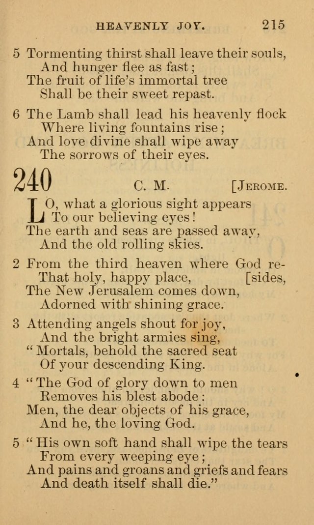A Collection of Psalms and Hymns: suited to the various occasions of public worship and private devotion page 215