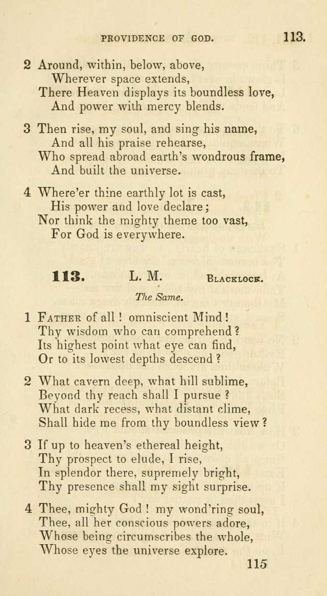 A Collection of Psalms and Hymns for the use of Universalist Societies and Families (13th ed.) page 113