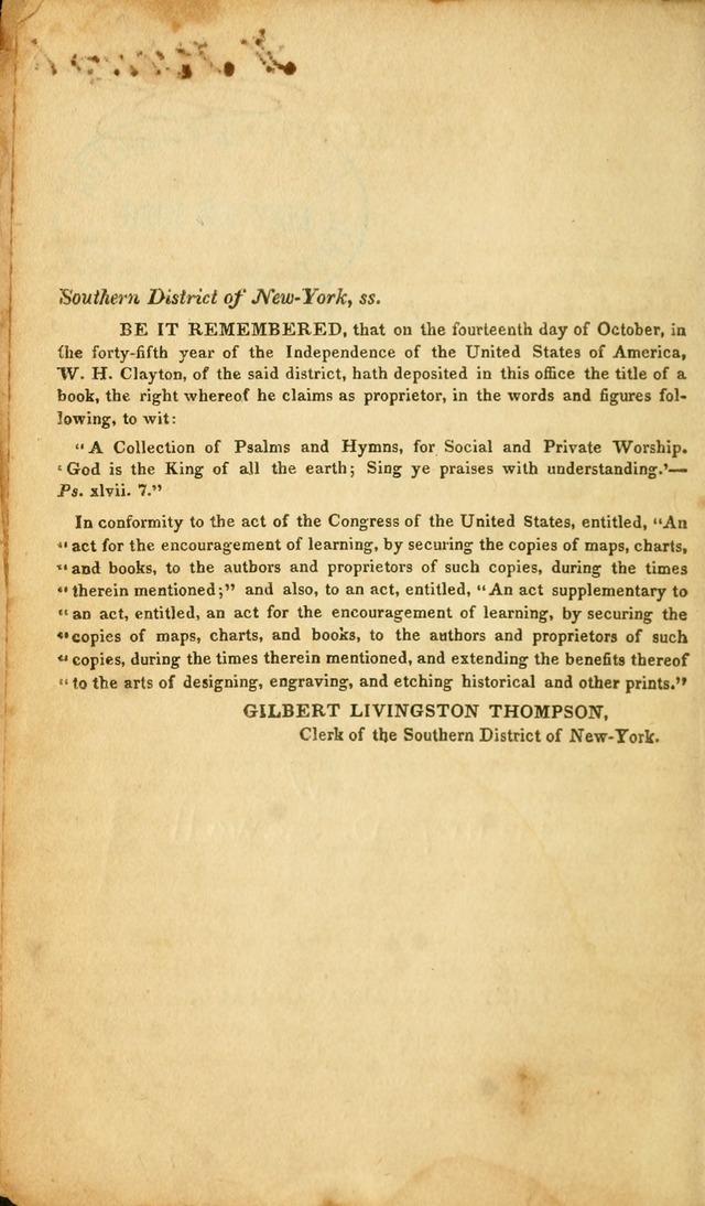 A Collection of Psalms and hymns, for social and private worship page 11