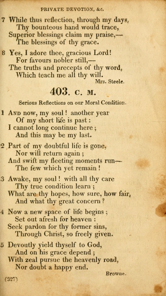 A Collection of Psalms and hymns, for social and private worship page 336