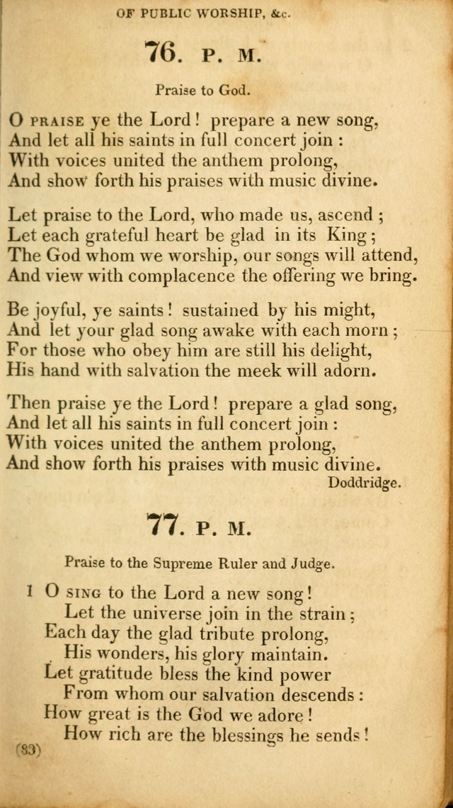 A Collection of Psalms and hymns, for social and private worship page 92